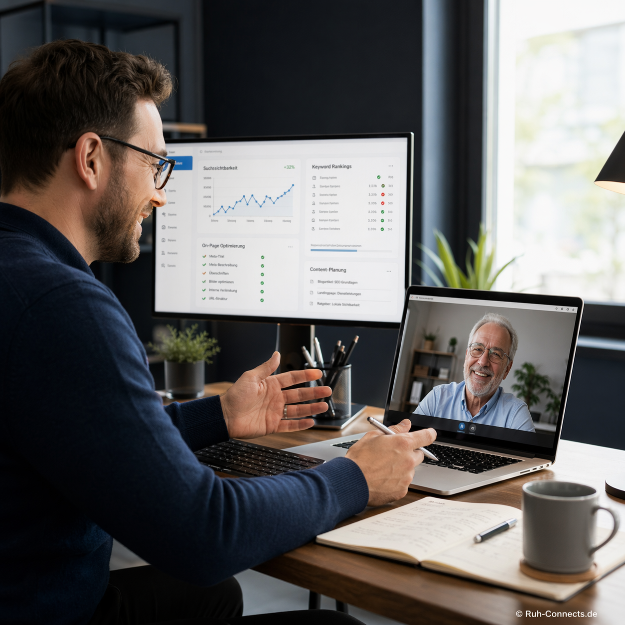 SEO Beratung und digitaler Support per Telefon oder MS Teams – Ruh Connects Bochum