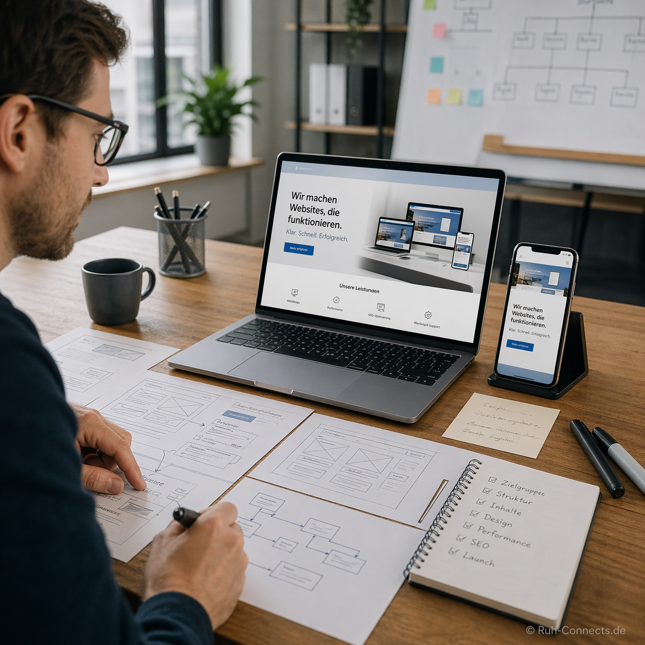 Website Relaunch und Modernisierung: Planung und neues Design – Ruh Connects
